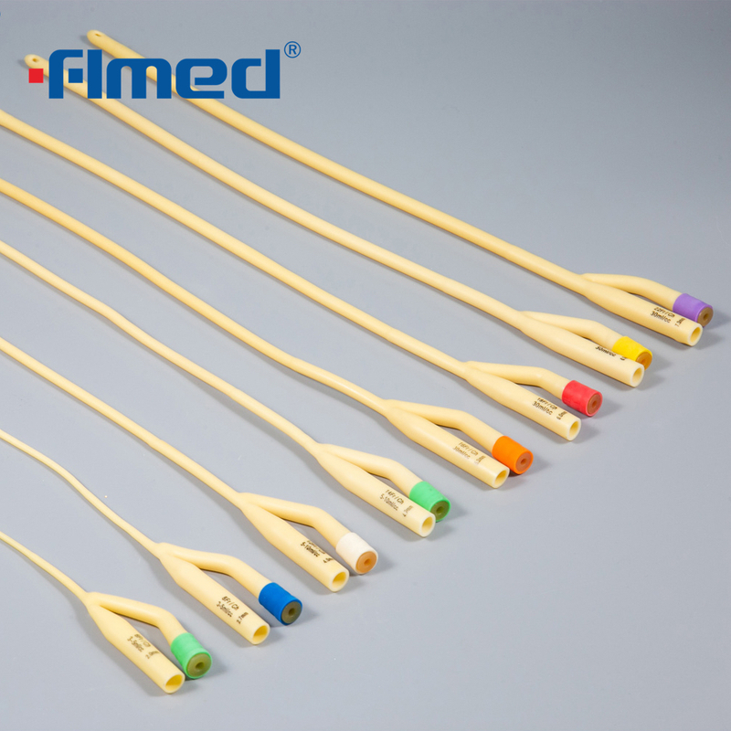 2-Wege-Latex-Foley-Katheter mit Silikonbeschichtung 