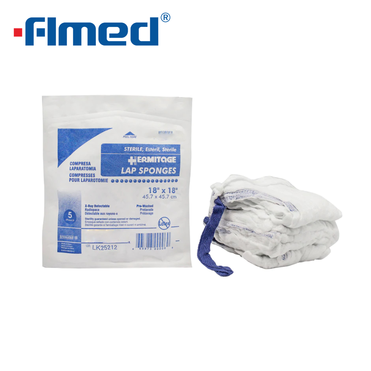 Sterile latexfreie vorgewaschene Schoßschwämme