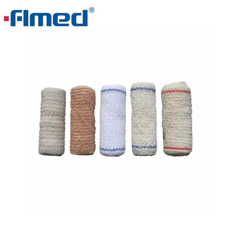 Medical Crepe Verband verschiedene Typen Elastic Crepe -Verband mit Clips