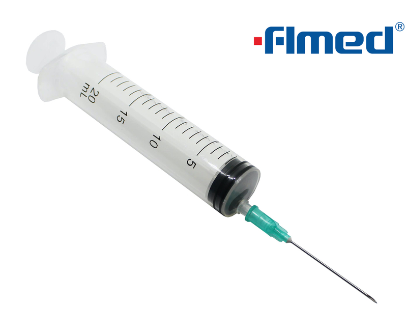 Einweg -medizinische Spritze 20ml Spritze mit 21G Hypodermic Nadel exzentrisch 1, 1/2 "Zoll